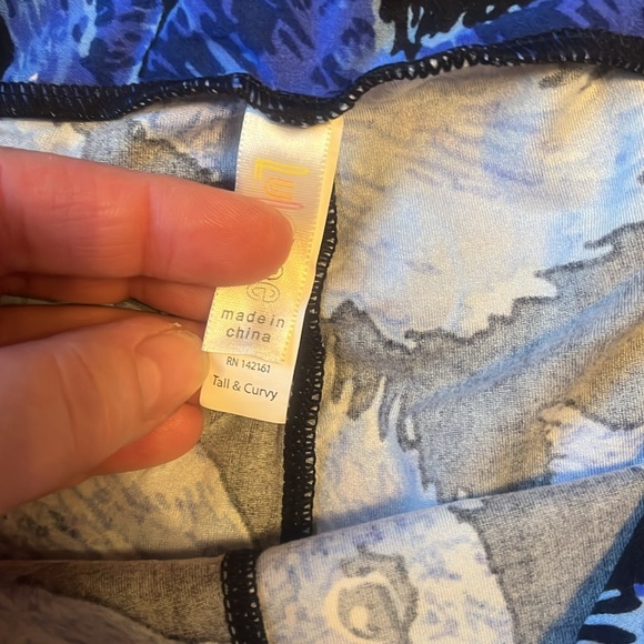 Lularoe Blue Squirrel Leggings Tall & Curvcy TC - Picture 4 of 5